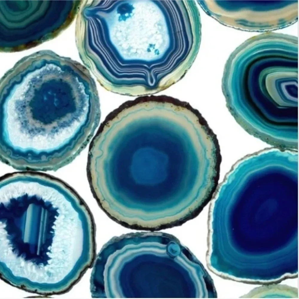 Hand Crafted blue agate